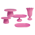 Kit de Decoração para Mesa de Festa – Bandejas e Vaso