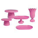 Kit de Decoração para Mesa de Festa – Bandejas e Vaso