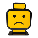 Display LEGO em MDF – Modelos Rosto, Bloco e Boneco