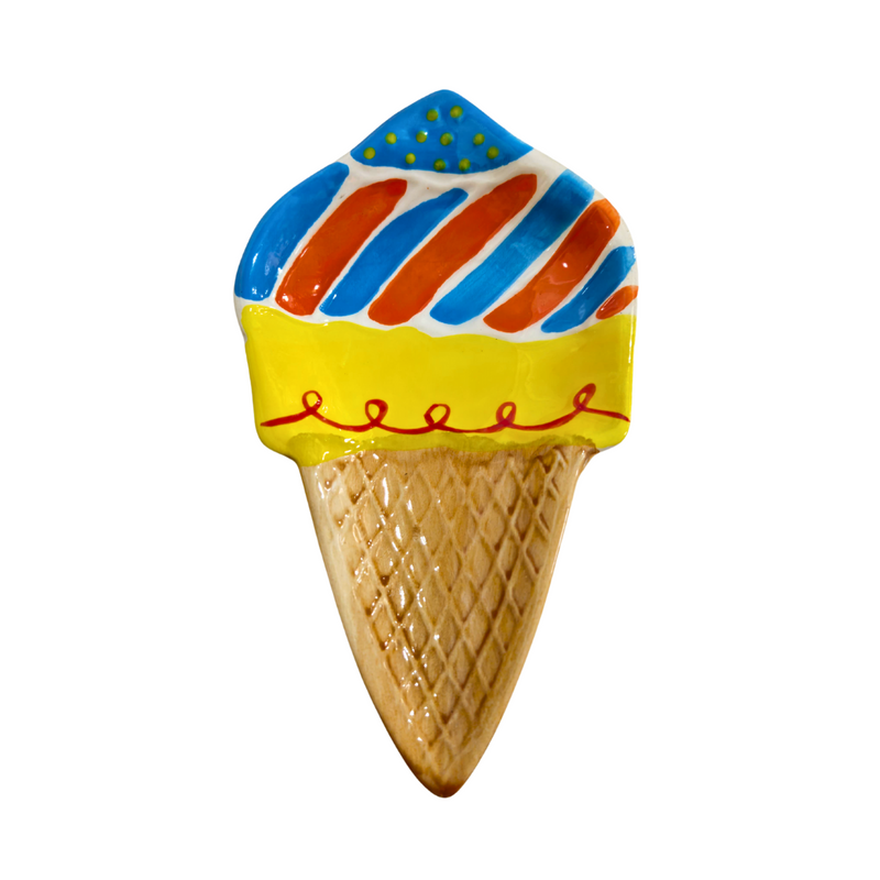 Sorvete Bandeja Cerâmica 19x11cm