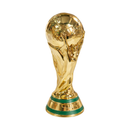 Kit Copo 18cm + Taça Troféu 15cm Plástico Dourado Tema Futebol Copa