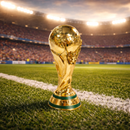 Kit Copo 18cm + Taça Troféu 15cm Plástico Dourado Tema Futebol Copa