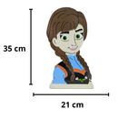 Display Frozen Anna, Elsa e Olaf em MDF