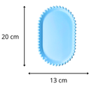 Bandeja de Plástico Borda Redonda Design Bolinhas 20x13cm