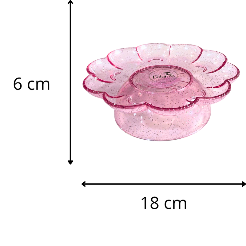 Bandeja e Boleira Flower Reforçada