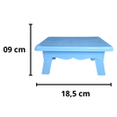 Mesinha de Plástico para Doces Pequena 9x18,5cm