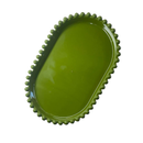 Bandeja de Plástico Borda Redonda Design Bolinhas 20x13cm