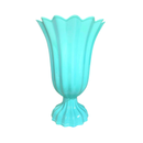 Vaso Plástico Pontas Ondulado 19x8cm cima 12cm