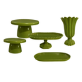 Kit de Decoração para Mesa de Festa – Bandejas e Vaso