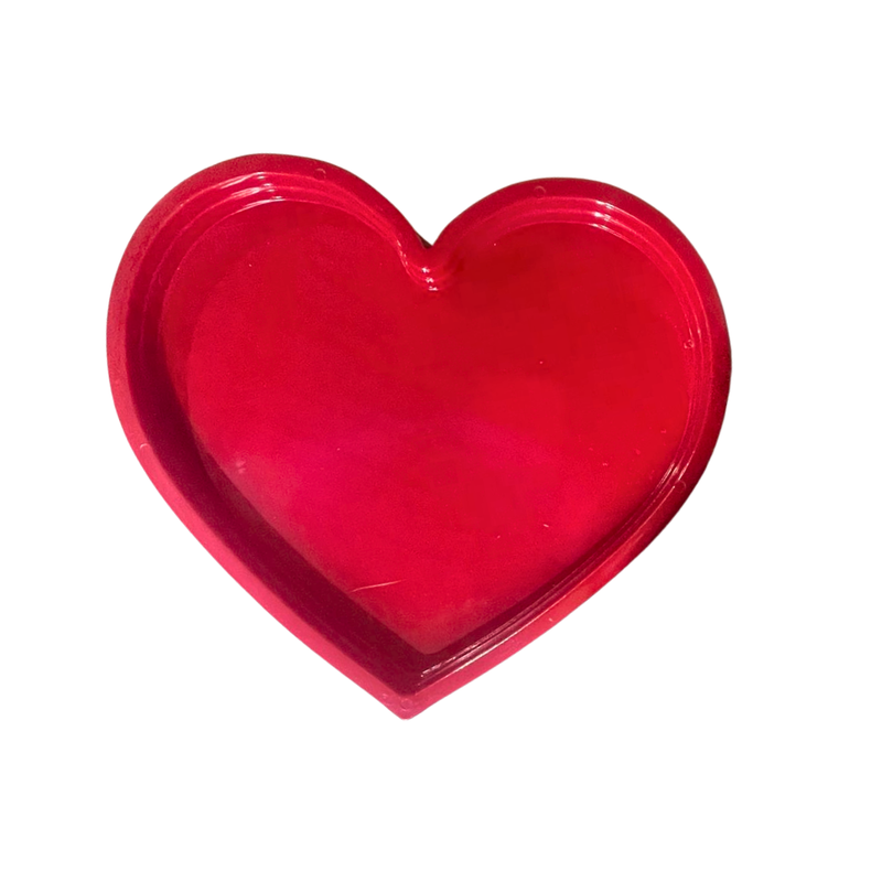 Bandeja Coração de Plástico 20x22cm
