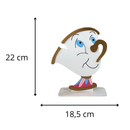 Display Decorativo Bela e a Fera e Outros Personagens em MDF