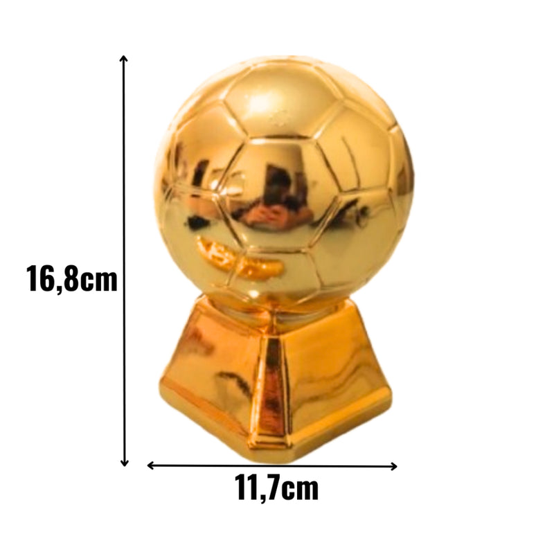 Kit Chuteira de Acrílico + Troféu de Plástico para Decoração de Festa