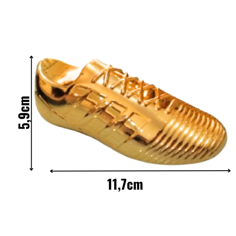 Kit Chuteira de Acrílico + Troféu de Plástico para Decoração de Festa