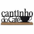 Placa Cantinho do Café em MDF  – Decoração Charmosa para sua Casa