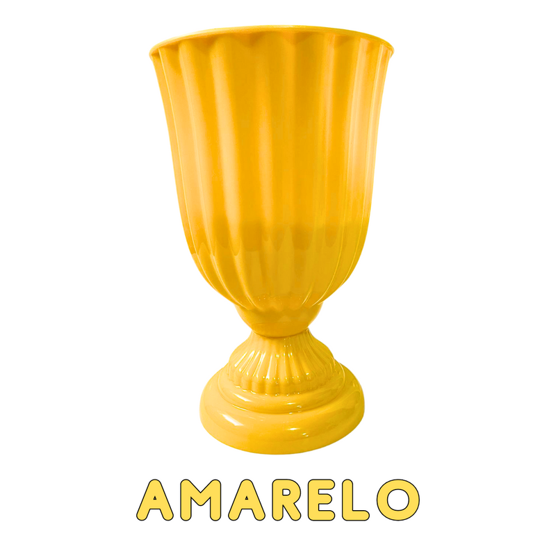 Vaso Dubai Plástico 21x13cm